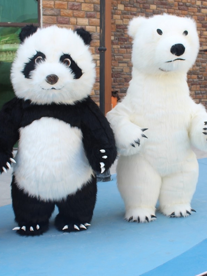 宗哲  充气大熊猫卡通人偶服装