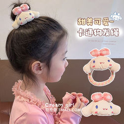 Children's Cartoon Puppy Headband High-Elasticity Rubber Band for Girls 2026 New Baby Ponytail Hair Tie Girl Hair Clip