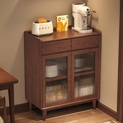 Yangman Solid Wood Sideboard Against the Wall Integrated Storage Cabinet Tea Cabinet Home Kitchen Cabinet Wine Cabinet Living Room Storage