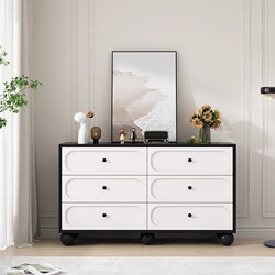 Luxurious Cream-Colored Chest of Drawers, Eight-Drawer Cabinet, Master Bedroom Bedside Cabinet, Narrow Cabinet, Vintage Wall-Mounted Storage, Solid Wood Retro