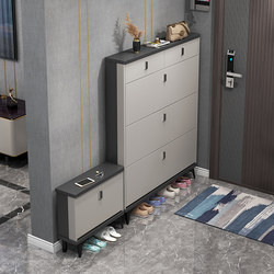 Yアメリ Ultra-Thin Shoe Cabinet for Home Entrance, Flip-Top Style Entryway Cabinet, New Popular Model, Simple Modern Bedroom Shoe Rack