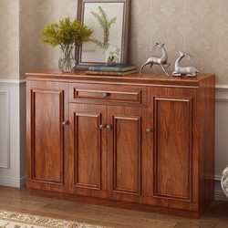 Abison Pure One-Piece Wall-Mounted Popular Home Entryway Indoor American-Style Entrance New Chinese-Style Solid Wood Color Shoe Cabinet