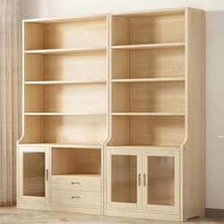 Eisen Solid Wood Bookcase Living Room Wall-Mounted Floor-Standing Combination Bookshelf Modern Simple Storage Rack Multi-Layer