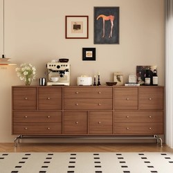 Ouyayi Home's Antique-Style Solid Wood Nine-Drawer Cabinet for Living Room, Household Storage Cabinet, Drawer Cabinet, Bedroom Bedside Storage Cabinet