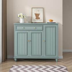 Yangman American-Style Solid Wood Country Shoe Cabinet, Multifunctional Home Entryway Wall-Mounted Integrated Large-Capacity Living Room Storage Cabinet