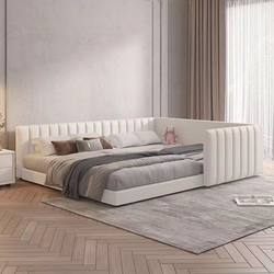 Yufei Solid Wood Tatami Light Luxury Simple Soft-Packed Parent-Child Bed Bedroom Bunk Bed Leather Art Children's Modular Splicing Bed