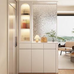 Yangman Cream-Style Screen Partition Entryway Cabinet Shoe Cabinet Integrated Entryway Facing the Door Living Room Sofa Blocking Cabinet Storage Cabinet