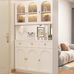 Yangman Solid Wood Shoe Cabinet, Entryway Cabinet, Integrated Home Entrance Cabinet, Wall-Mounted at the Door, Modern Minimalist Screen Partition for the Living Room