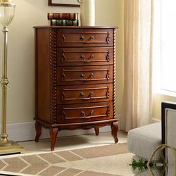 Fujiaojiang Solid Wood Five-Drawer Cabinet Nordic Retro Bedroom Living Room Drawer Simple Storage Cabinet Wall-Mounted