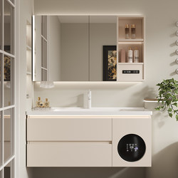 Dipurui Bathroom Cabinet with Integrated Washing and Drying, Ceramic Basin Washing Machine, Bathroom Sink, Washbasin Combination, in Stock