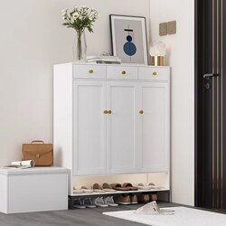 Abison's New Space-Saving Shoe Cabinet for Home Entrance, Multi-Layer Shoe Storage Cabinet for Entryway