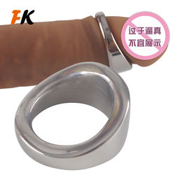 Stainless Steel Weight-Bearing Ring for Men, Metal Lock Ring for Penis Exercise, Shared by Couples, Sex Aid, and Delay Device