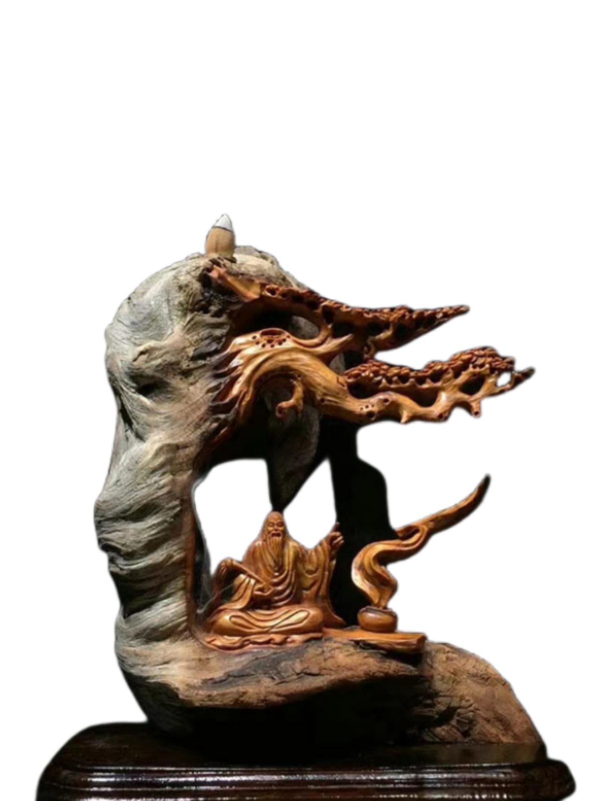 ヒデ　木彫り　勇み獅子　甫作 ヒデ 木彫り 勇み獅子 甫作 ◇木彫り彫刻◇ 龍・獅子彫刻 【商品