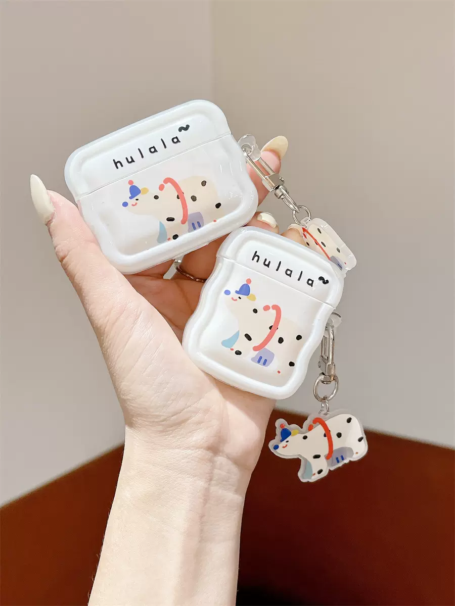 卡通波浪边呼啦圈小熊适用airpods3耳机套2/3三代airpods pro第二代