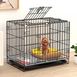 Dog Cage for Small and Medium-Sized Dogs, Indoor with Toilet, Teddy, Corgi, Bichon, Household Large Pet Kennel, Rabbit Cage