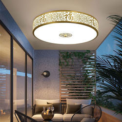 All-Copper Villa Foyer Light Led Ceiling Light Insect-Proof Mosquito-Proof Moisture-Proof Light Bedroom Entrance Outdoor Front Door Balcony