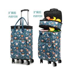 Large capacity shopping trolley portable