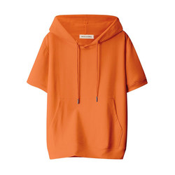 Hooded Solid Color Short-Sleeved T-Shirt for Women 2026 Summer New Loose Large Size Casual Hooded Half-Sleeve Top