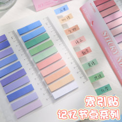 Index Tabs, Sticky Notes, Writable Markers, Small Plastic Bookmarks, Transparent Page Markers for Students, Fluorescent Film, Colorful Trendy Paper, Strong Adhesive, Reusable Classification Paper
