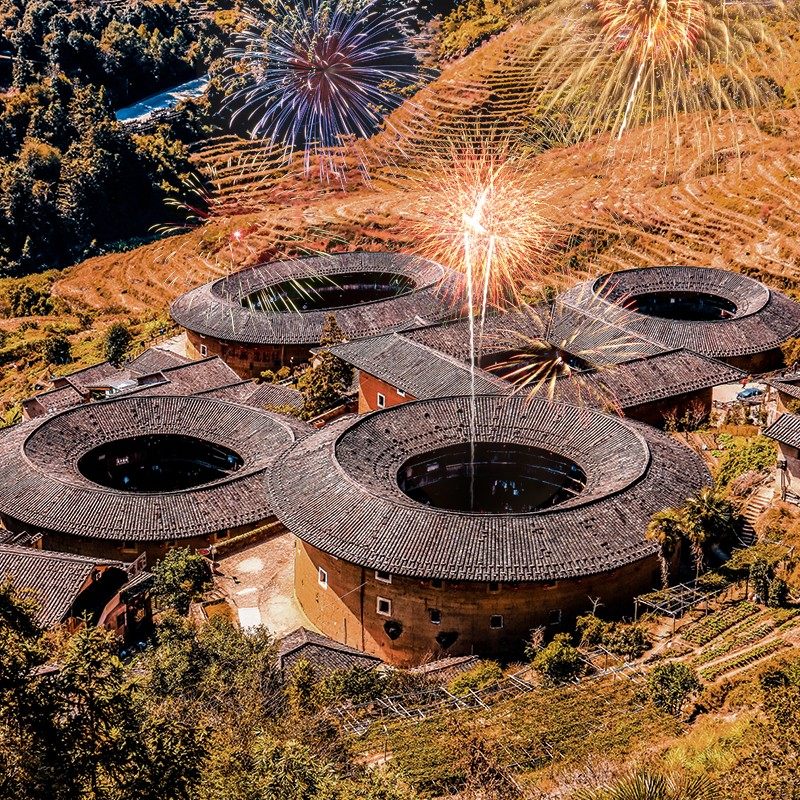 福建旅游厦门南靖土楼一日游云水谣+田螺坑跟团游 含门票讲解午餐