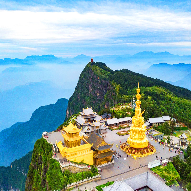 四川旅游去成都2天1晚跟团游去峨眉山金顶半山到乐山大佛二日游