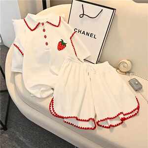 
Large size 2-300*0.5kg casual sports suit for women in summer new loose and fashionable shorts two-piece set
