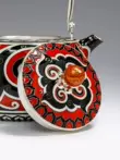 Guiyintang cloisonné bạc ấm đun nước nguyên chất thủ công đồ nư men sterling bạc 999 ấm đun nước để pha trà bộ sưu tập nhà am tra bang dong ấm đồng cổ 