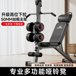 Dumbbell Bench Press Sit-Up Assistive Device Home Fitness Equipment Bird Press High Pull-Down Adjustable Fitness Chair