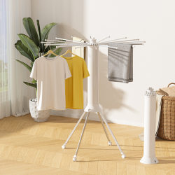Octopus Clothes Drying Rack, Floor-Standing, No Installation Required, Foldable, Multifunctional for Balcony and Home Use, Indoor Clothes Drying Magic Tool