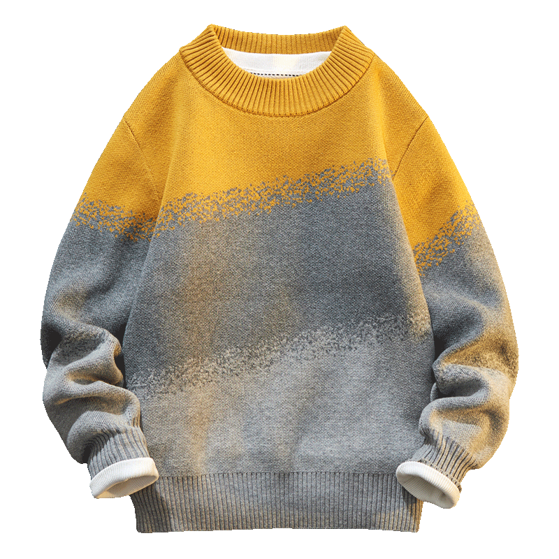 
Boys sweater 2026 autumn and winter new style children's warm cotton sweater medium and large children's top winter bottoming shirt