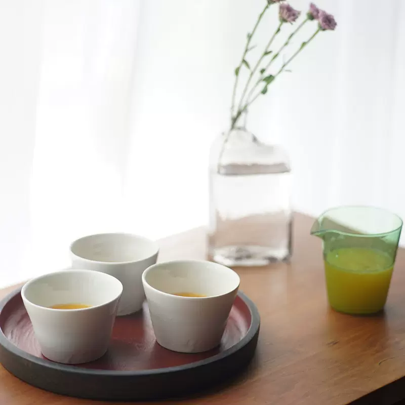 喜水日本陶艺家白瓷猪口杯茶杯水杯日式风格日本陶瓷现货-Taobao