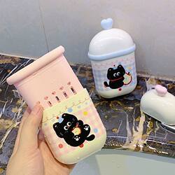 Portable double layer drain soap dish with lid