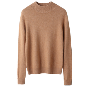 Half turtleneck base shirt with coat 2023 new women's autumn and winter inner wear wool large size loose knitted sweater for women