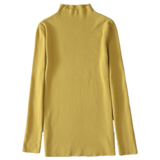 
High-end half-high neck base shirt for women with autumn and winter slim fit and fashionable knitted sweater tight mid-neck sweater for women