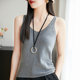 100% pure cotton hollow V-neck camisole women's summer slim fit soft sleeveless bottoming top for women