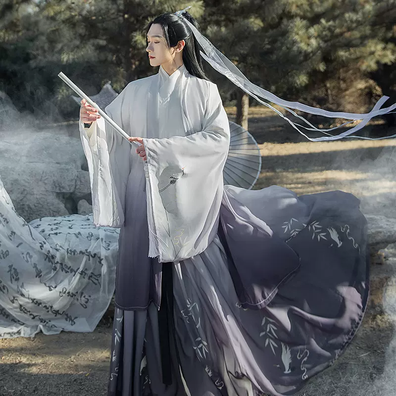汉服男正品原创中国风汉服女侠客古装交领齐腰魏晋风夏季套装日常-Taobao