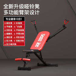 Seanlee Dumbbell Bench, Multifunctional Sit-Up Board, Bird Fly Fitness Chair, Professional Strength Training Bench Press Bench
