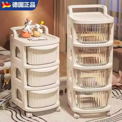 German Berlin Trolley Storage Rack Multi-Layer Floor-Standing Drawer-Type Baby Products Toys Snack Storage Rack