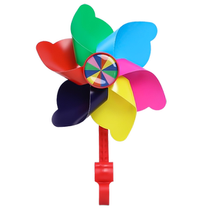 Windmill toy Children's baby car skateboarding decoration colorful rotation pendant hand holding small wind vehicles outdoors
