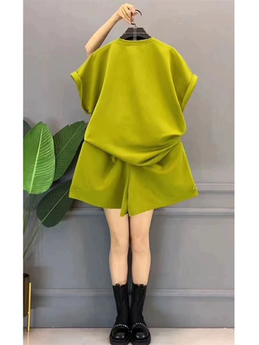 Летний универсальный комплект для отдыха с буквами, простой и элегантный дизайн, большой размер, в западном стиле