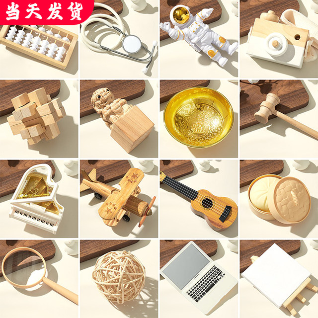 Zhuzhou props supplies first birthday layout set for girls and boys modern lottery wooden single product carpet