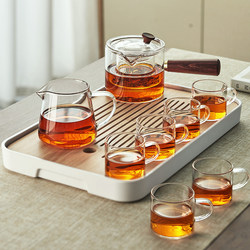 Yihu Tea Glass Tea Set 2025 New Model Teapot for Brewing Tea, Kung Fu Tea Set for Home Use, Tea Cup Set, Tea Table