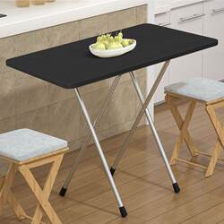 Practical 1.12m Folding Table for 9/6 People, Small Folding Table, 50cm High Table for 4 People, 100 Square Table for 8