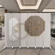 Ba chiều phong cách Trung Quốc cổ kính vách ngăn văn phòng quán trà phòng khách phòng ngủ chặn có thể tháo rời gấp màn hình gập hai mặt vách ngăn phòng khách vach cau thang 