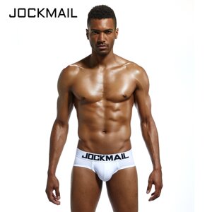 JOCKMAIL men's briefs low-waist U convex bag cotton breathable and comfortable sports scrotum support buttocks pants