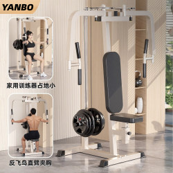 Yanbo Straight-Arm Chest Trainer, Reverse Fly Butterfly Machine, Commercial Gym Chest Press Equipment, Home Strength Equipment