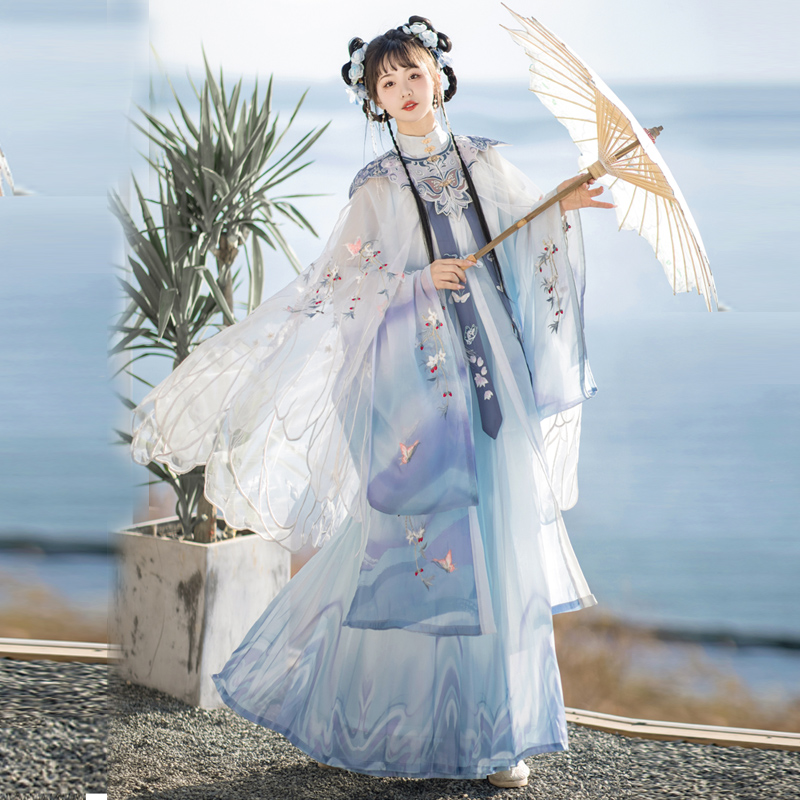 SHANG YUNXI JADE BUTTERFLY  HANFU      㸮  ָ ġ  ý  ڼ   -