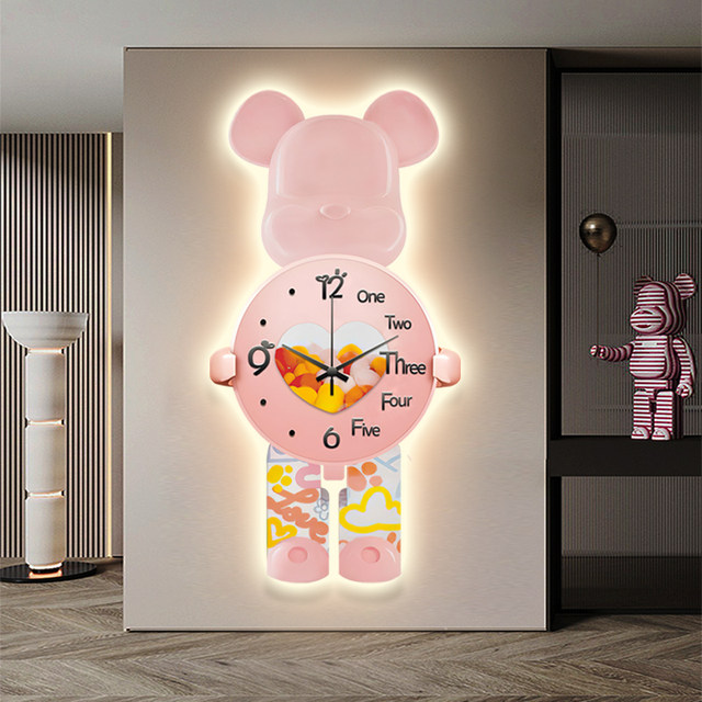 Entrance entrance decorative painting violent bear LED lamp painting ...