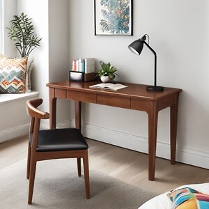 
Solid wood desk, simple computer desk, home desk, simple modern workbench, study desk, student writing desk