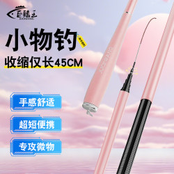 Children's Fishing Rod Small Fishing Gear Beginner Set for Catching Small Fish, Ultra-Light Hard Short-Section Stream Rod Small Hand Rod